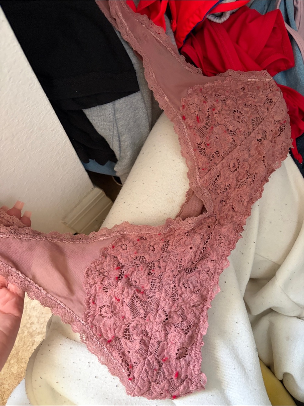 Others Follow Lace Panty in Dusty Rose